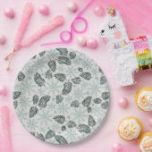 ウィンターエバーグリーンホリデー ペーパープレート (パーティー)