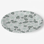 ウィンターエバーグリーンホリデー ペーパープレート (アングル)