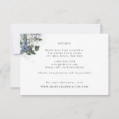 ウィンターエバ結婚ーグリーン詳細カード 招待状 (正面)