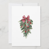 ウィンターエメラルドグリーンフェスティバル結婚クリスマス セーブザデート (裏面)