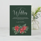 ウィンターエメラルドグリーンフェスティバル結婚クリスマス 招待状 (スタンド正面)