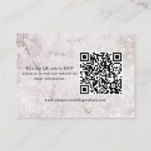 ウィンターエレガンスクリスマス結婚のウェブサイト エンクロージャーカード (裏面)