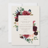 ウィンターエレガンスブライダルシャワー招待 招待状 (正面)