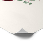 ウィンターエレガンス結婚のウェルカムサイン ポスター (角)