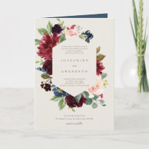 ウィンターエレガンス結婚ポケット招待状