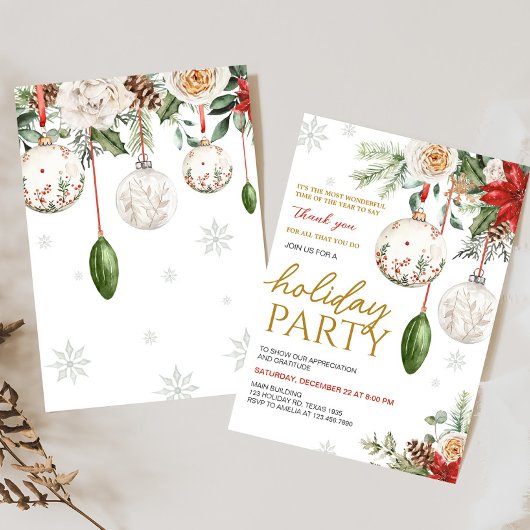 ウィンターエレガントカンパニーホリデーパーティー 招待状