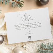 ウィンターエレガントガーランドリースモノグラムクレスト写真 シーズンカード