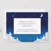 ウィンターエレガントビレッジビジネスホリデー シーズンカード (裏面)