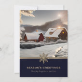 ウィンターエレガントフォトビジネスホリデーカード シーズンカード (正面)