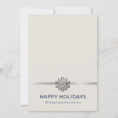 ウィンターエレガントフォトビジネスホリデーカード シーズンカード (正面)