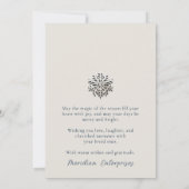 ウィンターエレガントフォトビジネスホリデーカード シーズンカード (裏面)