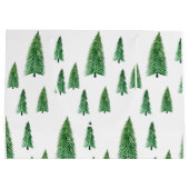 ウィンターエレガントホリデーカントリー美しい ラージペーパーバッグ (裏面)