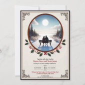 ウィンターエレガントロマンス結婚式招待状 招待状 (正面)