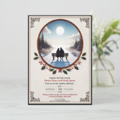 ウィンターエレガントロマンス結婚式招待状 招待状 (スタンド正面)