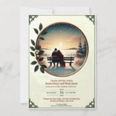 ウィンターエレガントロマンス結婚式招待状 招待状 (正面)