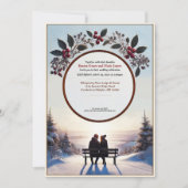 ウィンターエレガントロマンス結婚式招待状 招待状 (正面)