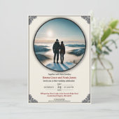 ウィンターエレガントロマンス結婚式招待状 招待状 (スタンド正面)