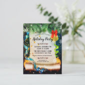 ウィンターエレガントワンダーランドホリデーパーティー招待状 シーズンポストカード (スタンド正面)