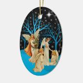 ウィンターエンジェルオーナメント セラミックオーナメント (左)