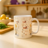 ウィンターエンジェルマグ クリスマスビレッジギフト コーヒーマグカップ