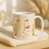 ウィンターエンジェルマグ クリスマスビレッジギフト コーヒーマグカップ