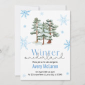 ウィンターオお洒落ネダーランド&開花誕生日 招待状 (正面)