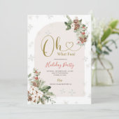 ウィンターオウズおもしろいクリスマスフローラホリデーパーティー 招待状 (スタンド正面)