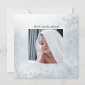 ウィンターオエレガントネダーランド1st誕生日招待状 セーブザデート (裏面)