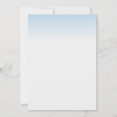 ウィンターオネアランド北極の動物たちファーストバースデー 招待状 (裏面)