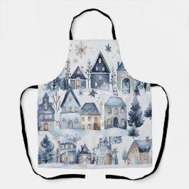 ウィンターオネダーランドクリスマスハウスズ誕生日 エプロン