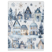 ウィンターオネダーランドクリスマスハウスズ誕生日 クリップボード (裏面)