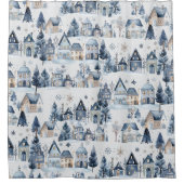 ウィンターオネダーランドクリスマスハウスズ誕生日 シャワーカーテン (正面)