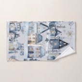 ウィンターオネダーランドクリスマスハウスズ誕生日 バスタオルセット (ハンドタオル)