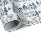 ウィンターオネダーランドクリスマスハウスズ誕生日 ラッピングペーパー (ロールコーナー)