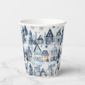 ウィンターオネダーランドクリスマスハウスズ誕生日 紙コップ (裏面)