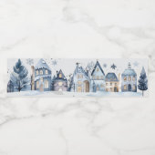 ウィンターオネダーランドクリスマスハウス ペットボトルラベル (シングルラベル)