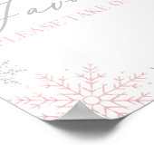 ウィンターオネダーランドグリッター誕生日ウィズサイン ポスター (角)