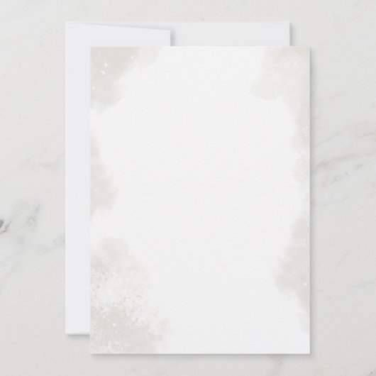 ウィンターオネダーランドトインデーサクリスマス誕生日 招待状 (裏面)