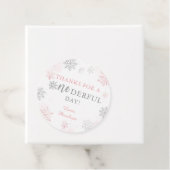 ウィンターオネダーランドピンクシルバーグリッター1st Birthday フェイバータグ (インサイチュ)