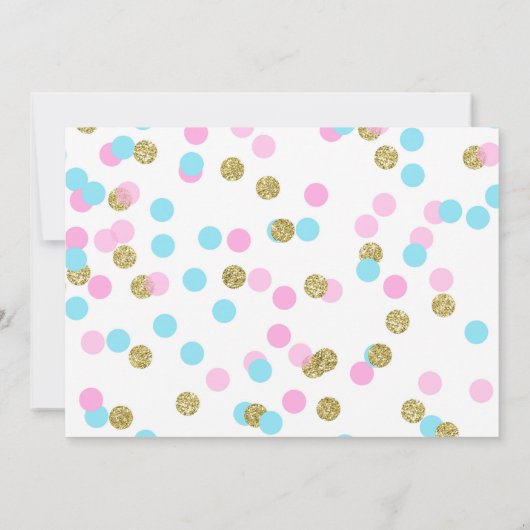 ウィンターオネダーランドファースト誕生日フォト招待状 招待状 (裏面)