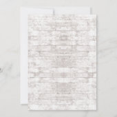 ウィンターオネダーランドファースト誕生日招待状 招待状 (裏面)