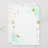 ウィンターオネダーランドファースト誕生日招待状 招待状 (裏面)