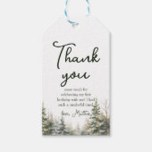 ウィンターオネダーランドファースト誕生日 ギフトタグ (正面)