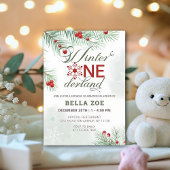 ウィンターオネダーランドファースト誕生日 招待状