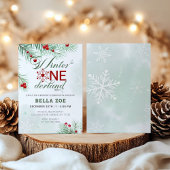 ウィンターオネダーランドファースト誕生日 招待状