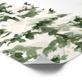 ウィンターオネダーランドフォレストファースト誕生日へようこそ ポスター (角)