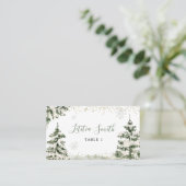 ウィンターオネダーランドフォレストファースト誕生日 プレイスカード (スタンド正面)