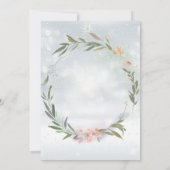 ウィンターオネダーランドフローラシカベビー1st誕生日 招待状 (裏面)