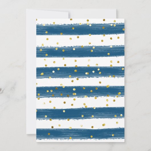 ウィンターオネダーランドブルークリスマストラック誕生日 招待状 (裏面)