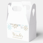 ウィンターオネダーランドブルー金ゴールドスノーフレーク フェイバーボックス (オープン)